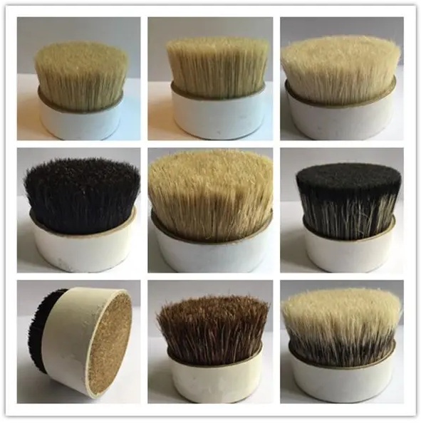 Where are the markets for brush filling material used in